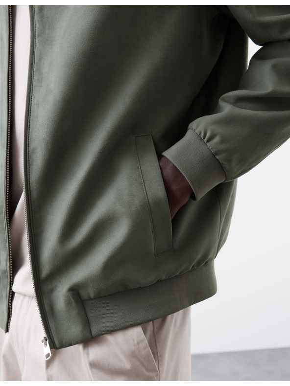 Marks & Spencer Bomber dzseki művelúrból Marks & Spencer zöld