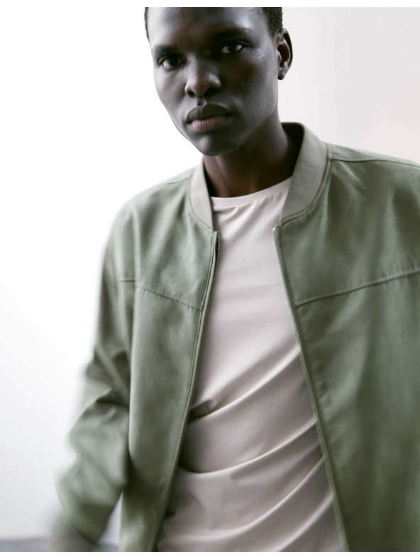 Marks & Spencer Bomber dzseki művelúrból Marks & Spencer zöld