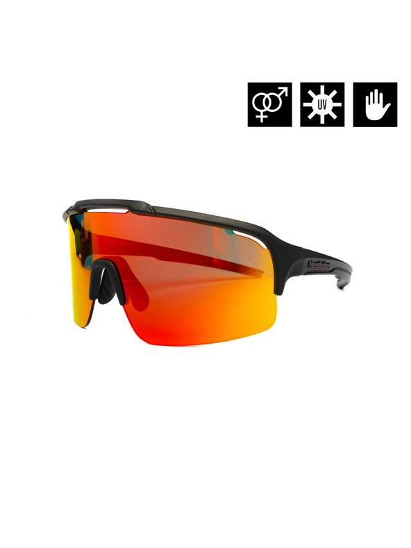 Horsefeathers Recoil kerékpáros szemüveg - matt fekete/tükörvörös HORSEFEATHERS