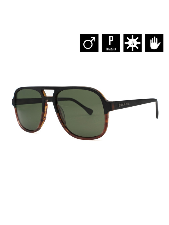 Horsefeathers Corp napszemüveg - matt havanna/szürke zöld HORSEFEATHERS