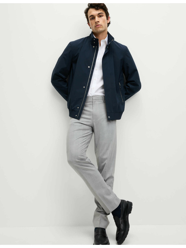 Marks & Spencer Kockás alkalmi nadrág enyhén karcsúsított szabással Marks & Spencer szürke