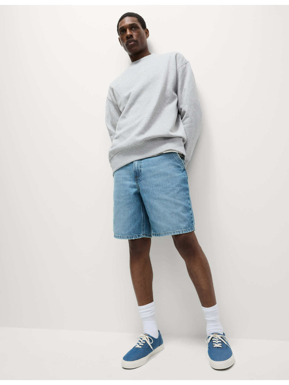 Marks & Spencer Könnyű farmer rövidnadrág egyenes szabással Marks & Spencer kék