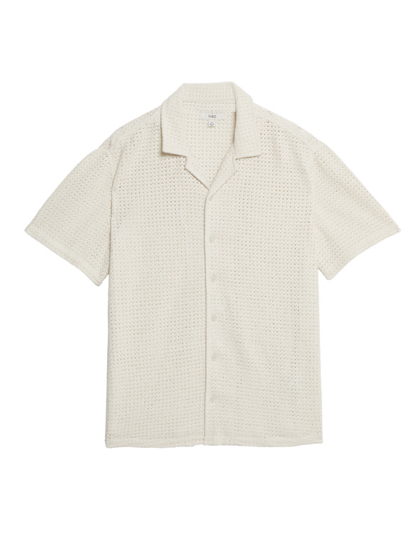 Marks & Spencer Horgolt ing tiszta pamutból Marks & Spencer törtfehér