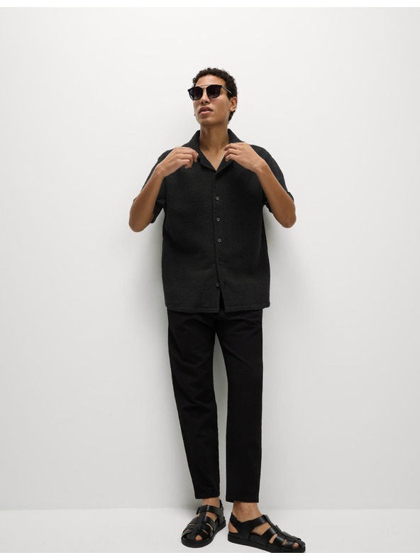 Marks & Spencer Horgolt ing tiszta pamutból Marks & Spencer fekete