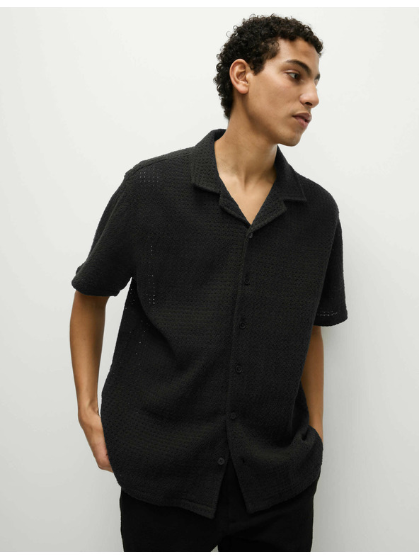 Marks & Spencer Horgolt ing tiszta pamutból Marks & Spencer fekete