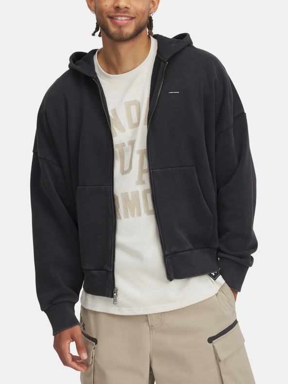Under Armour Férfi felső Under Armour Icon HWT Fleece Wash FZ