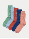 Marks & Spencer 5 pár Hawaii zokni Cool & Fresh™ magas pamuttartalommal Marks & Spencer többszínű