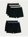 Marks & Spencer 5 darabos jersey anyagú tiszta pamut boxer alsónadrág Cool & Fresh™ technológiával, Marks & Spencer fekete