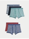 Marks & Spencer Mintás 5 darabos boxer alsónadrág magas pamuttartalommal és Cool & Fresh™ technológiával, Marks & Spencer többszínű