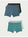 Marks & Spencer 5 darabos boxer alsónadrág magas pamuttartalommal és Cool & Fresh™ technológiával, Marks & Spencer zöld