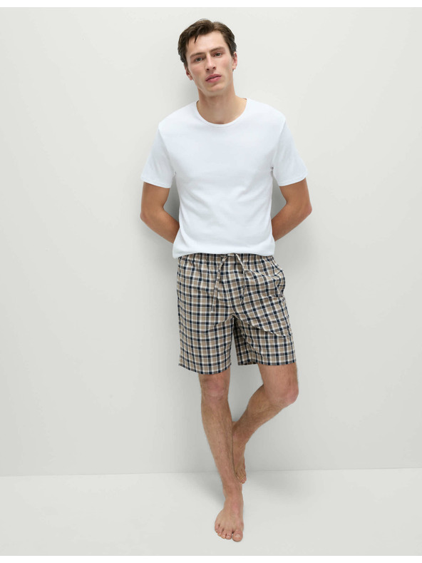 Marks & Spencer 2 db-os 100% pamut mintás pizsama rövidnadrág Marks & Spencer tengerkék