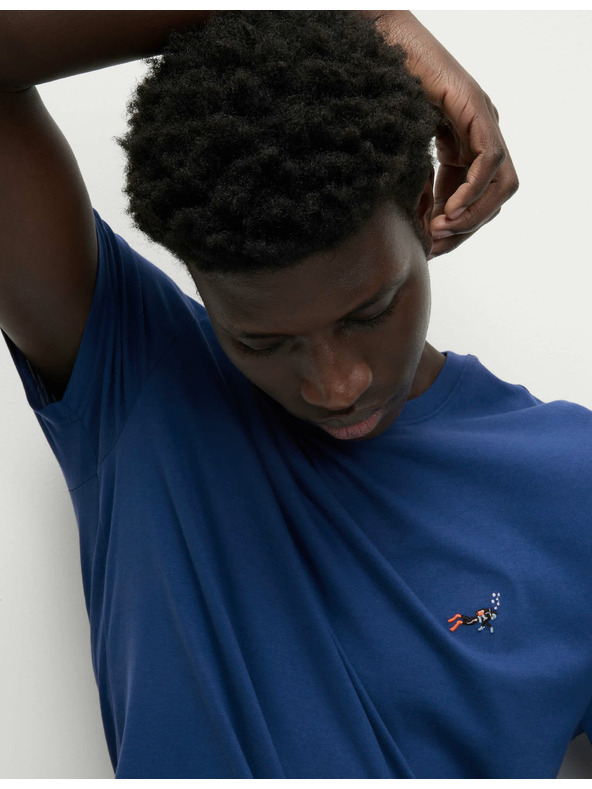 Marks & Spencer Búvár mintás 100% pamut pizsama szett Marks & Spencer kék