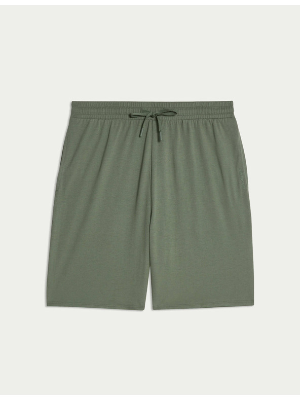 Marks & Spencer Supima® pamut és modal pizsama rövidnadrág Marks & Spencer zöld