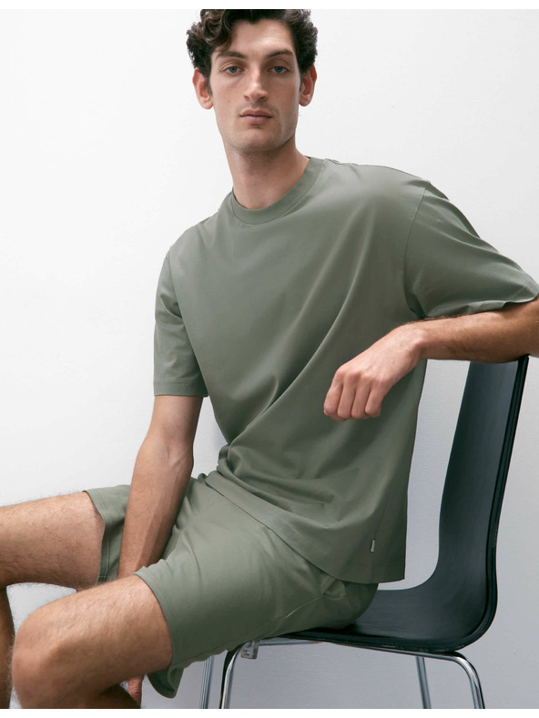 Marks & Spencer Supima® pamut és modal pizsama rövidnadrág Marks & Spencer zöld