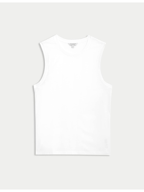 Marks & Spencer 100% Supima® pamut nyakú trikó Marks & Spencer fehér