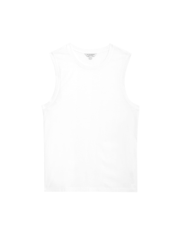 Marks & Spencer 100% Supima® pamut nyakú trikó Marks & Spencer fehér