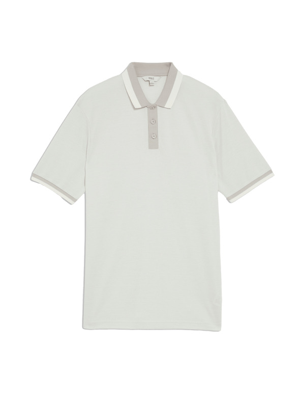 Marks & Spencer Soft polo shirt Marks & Spencer beige