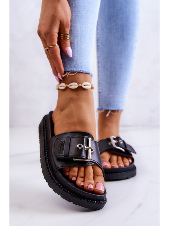 BIG STAR SHOES Női Big Star fekete papucs