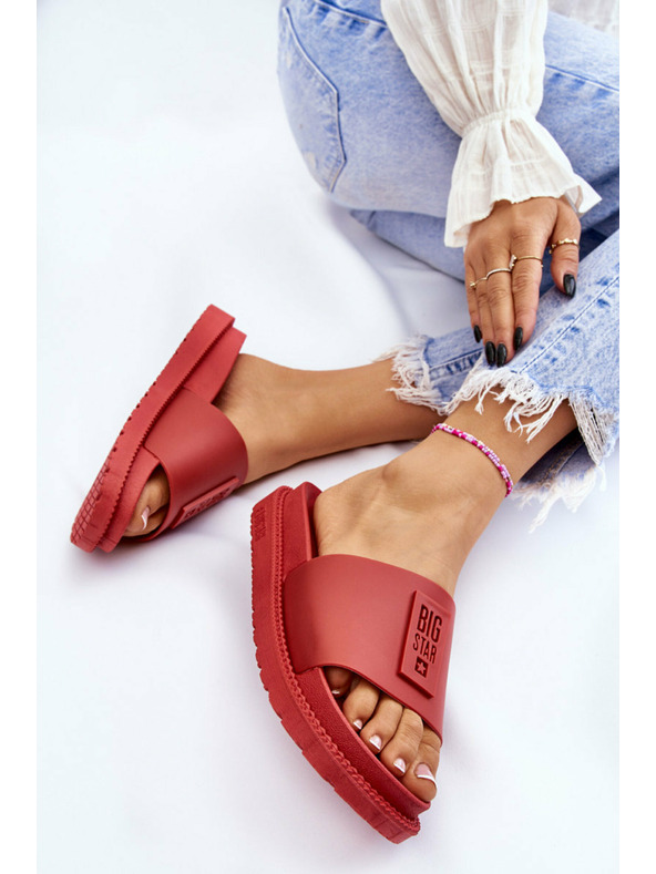BIG STAR SHOES Női Big Star piros papucs