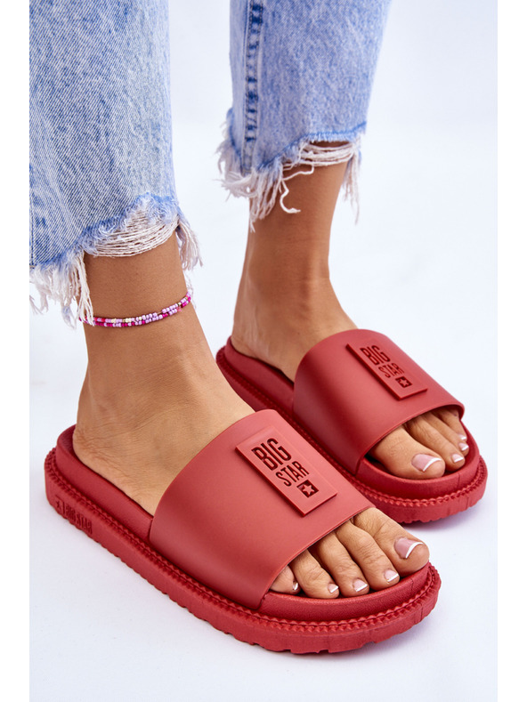 BIG STAR SHOES Női Big Star piros papucs