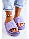 BIG STAR SHOES Női divatos Big Star papucs - világos lila: