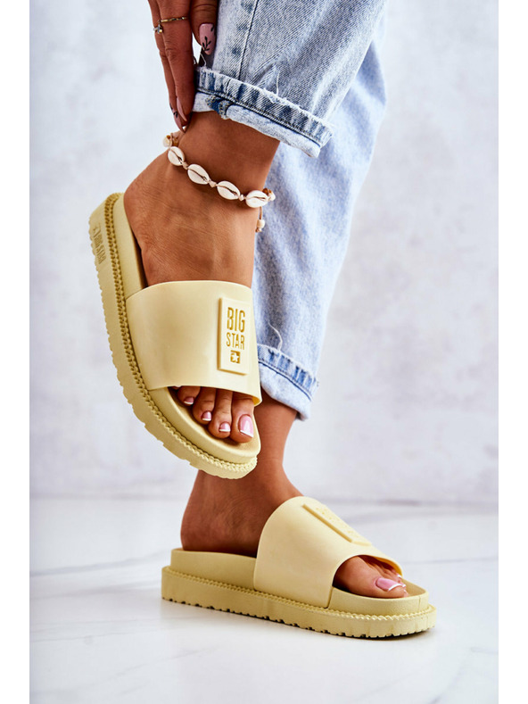 BIG STAR SHOES Női Big Star papucs - sárga