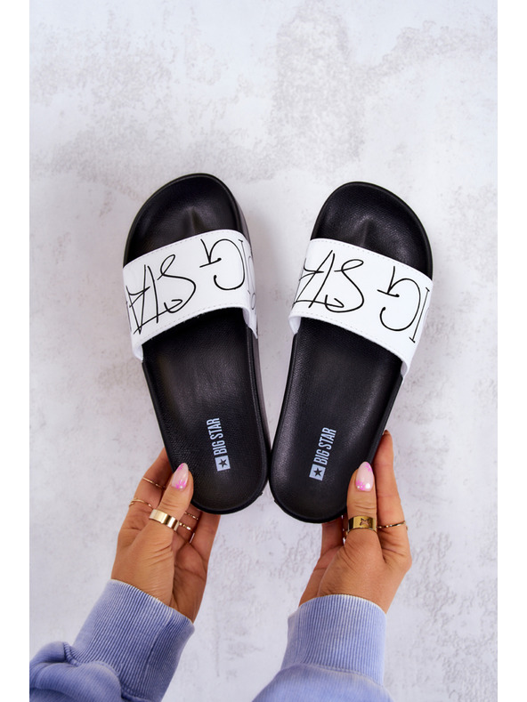 BIG STAR SHOES Női Big Star fekete-fehér papucs Női Big Star fekete-fehér papucs