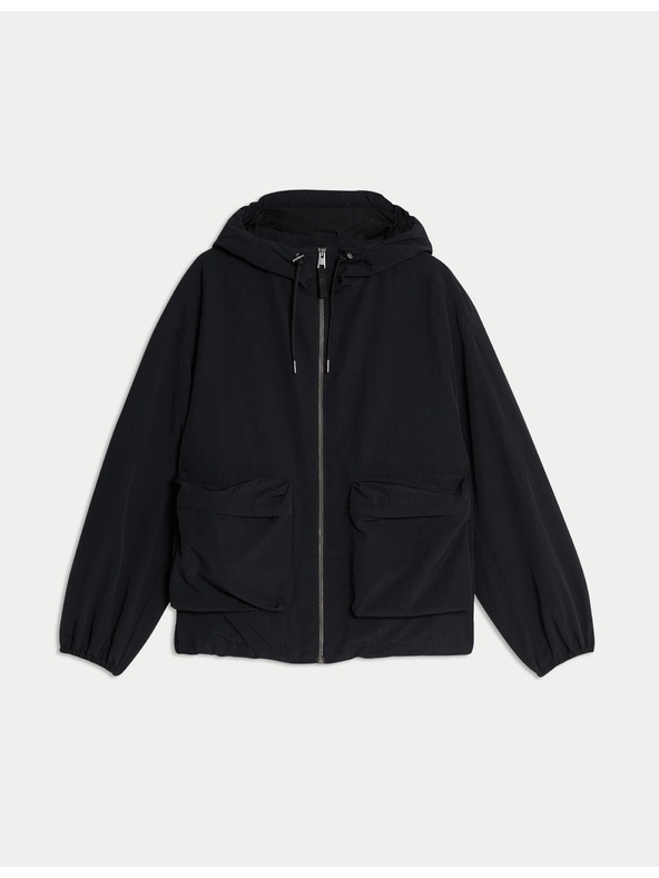 Marks & Spencer Lightweight hooded rain jacket Marks & Spencer black