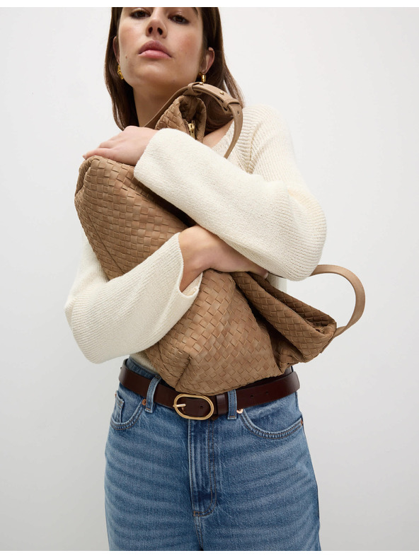 Marks & Spencer Rövidített bő szárú farmer Marks & Spencer sötétkék