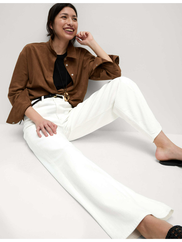 Marks & Spencer Elegáns farmer bő szárral és magas derékkal Marks & Spencer