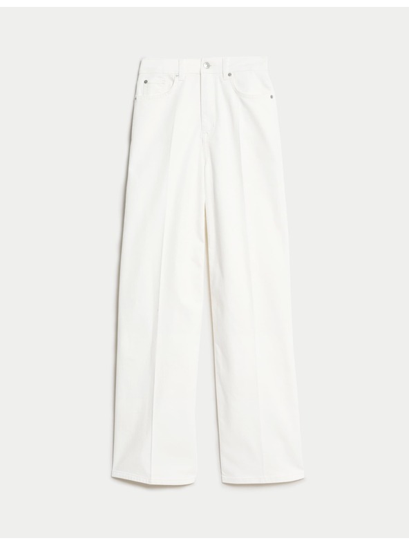 Marks & Spencer Elegáns farmer bő szárral és magas derékkal Marks & Spencer