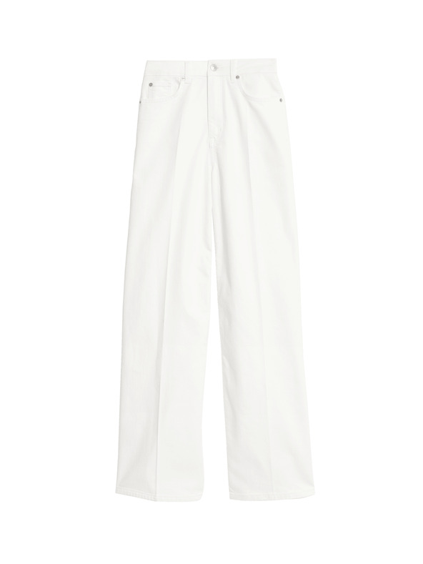 Marks & Spencer Elegáns farmer bő szárral és magas derékkal Marks & Spencer