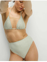 Marks & Spencer Háromszög alakú bikini felső nyomattal és nyakba kötős Marks & Spencer zöld
