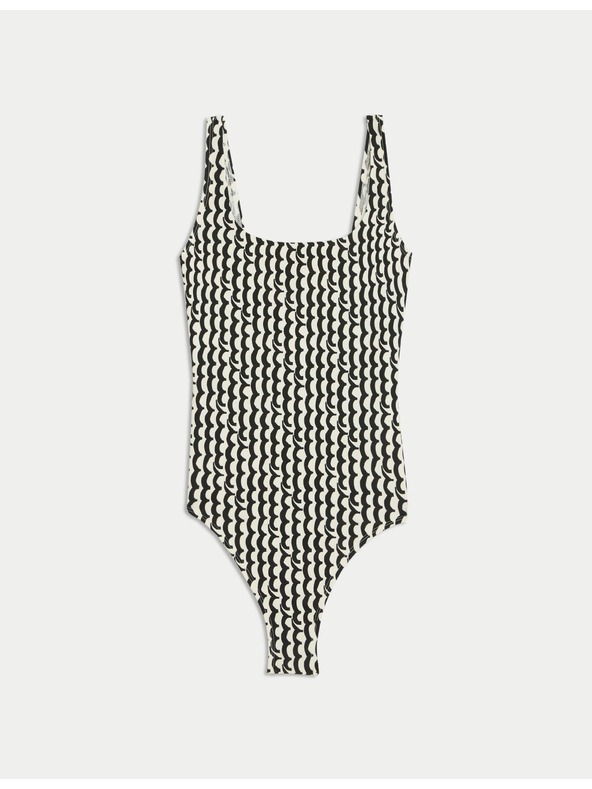 Marks & Spencer Fürdőruha ovális nyakkivágással és nyomattal Marks & Spencer