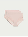 Marks & Spencer Body Soft™ derekú alsónadrág, 3 db-os csomag Marks & Spencer rózsaszín