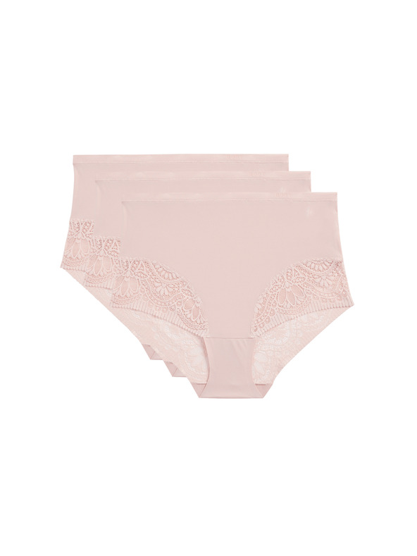 Marks & Spencer Body Soft™ derekú alsónadrág, 3 db-os csomag Marks & Spencer rózsaszín