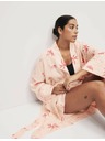 Marks & Spencer Gyűrött átlapolt fürdőköpeny magas pamuttartalommal Marks & Spencer rózsaszín