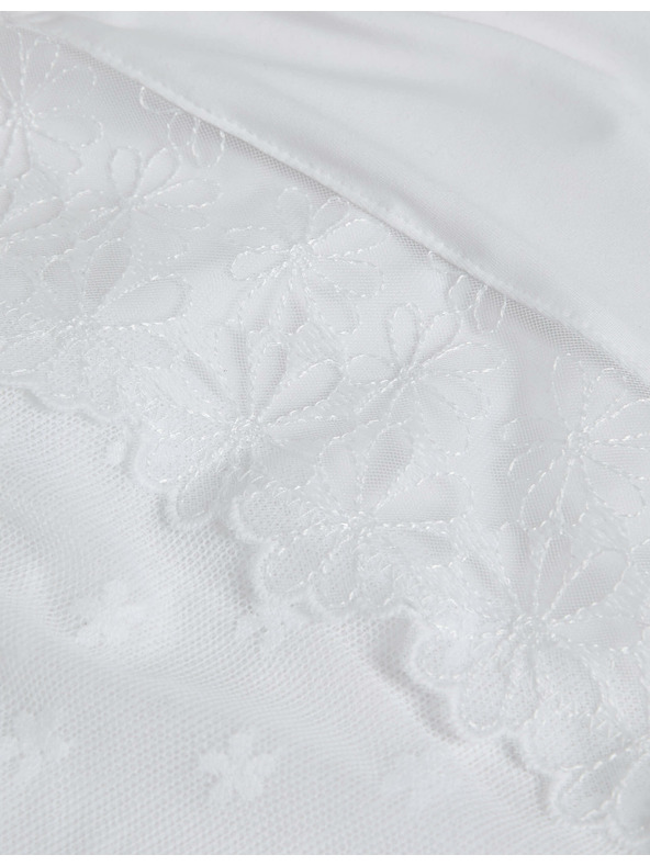 Marks & Spencer Virág hímzésű alsónadrág, 3 db csomag Marks & Spencer fehér