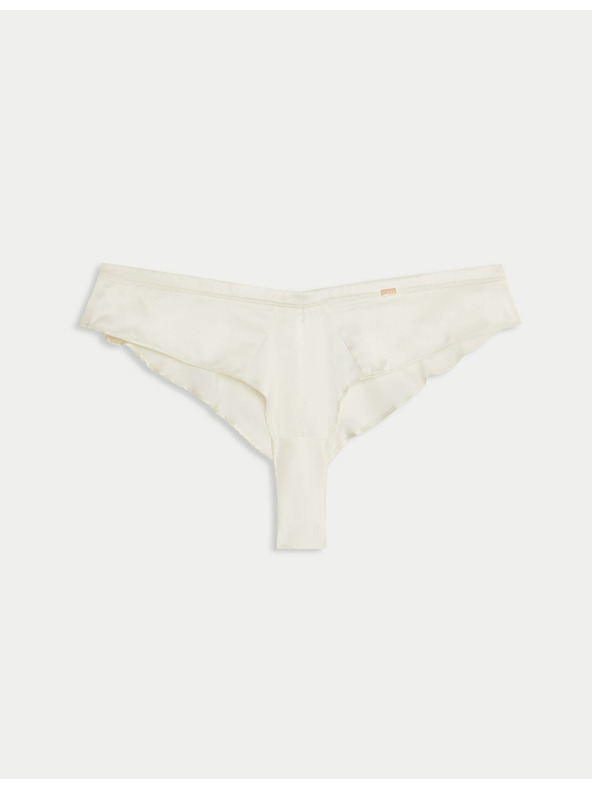 Marks & Spencer Selyem Francia alsónadrág Trousseau Marks & Spencer krém