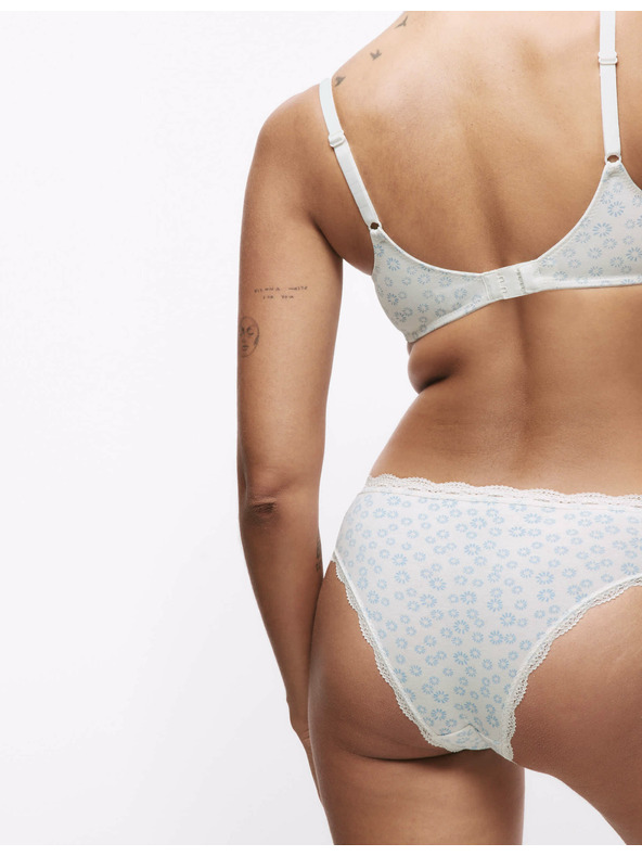 Marks & Spencer Brazil fazonú alsónadrág magas pamuttartalommal, 3 db Marks & Spencer krém