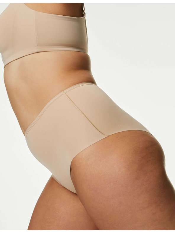 Marks & Spencer Flexifit™ varrásmentes magas derekú rövidnadrág, 3 db Marks & Spencer bézs