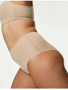 Marks & Spencer Flexifit™ varrásmentes magas derekú rövidnadrág, 3 db Marks & Spencer bézs
