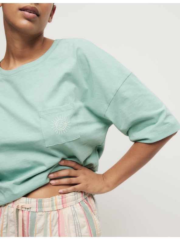 Marks & Spencer Marks & Spencer zöld, csíkos szett magas pamuttartalommal