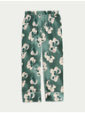 Marks & Spencer Marks & Spencer zöld, szatén virágmintás pizsama nadrág