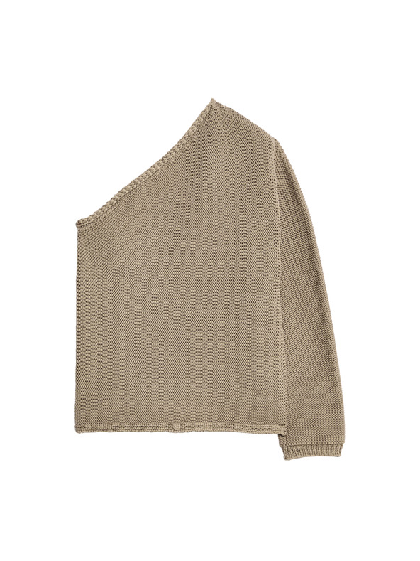 Marks & Spencer Marks & Spencer barna egy vállas, szűk szabású kötött felső