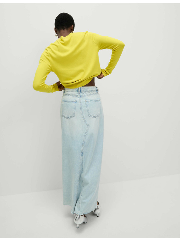 Marks & Spencer Marks & Spencer sárga kardigán kerek nyakkivágással és elöl gombokkal