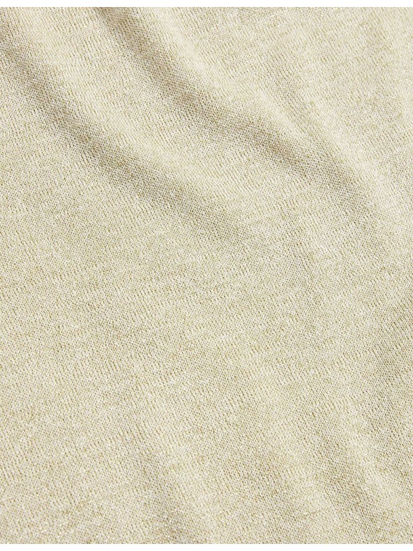 Marks & Spencer Marks & Spencer törtfehér fémes kötött felső nyakba simuló kivágással