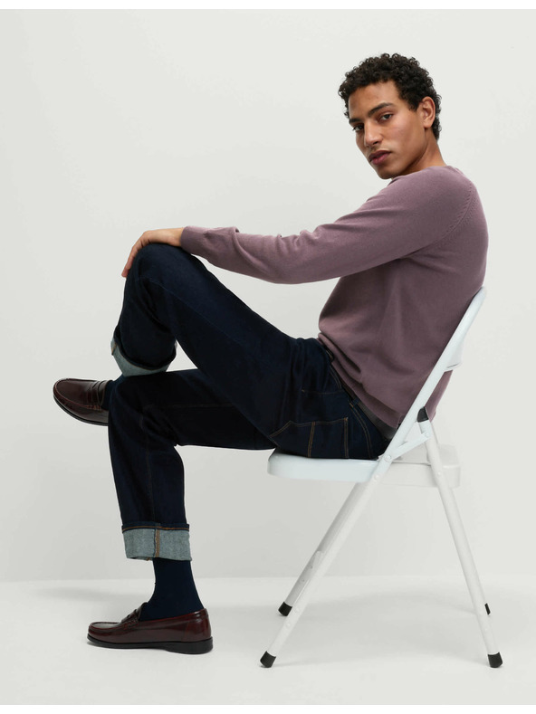 Marks & Spencer 100% pamut garbó nyakú pulóver Marks & Spencer lila