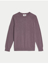 Marks & Spencer 100% pamut garbó nyakú pulóver Marks & Spencer lila