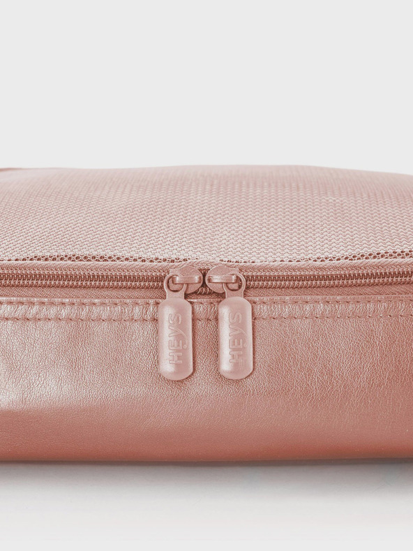 Heys Heys Metallic Packing Cube 5db öt darabos utazótáska készlet régi rózsaszínben